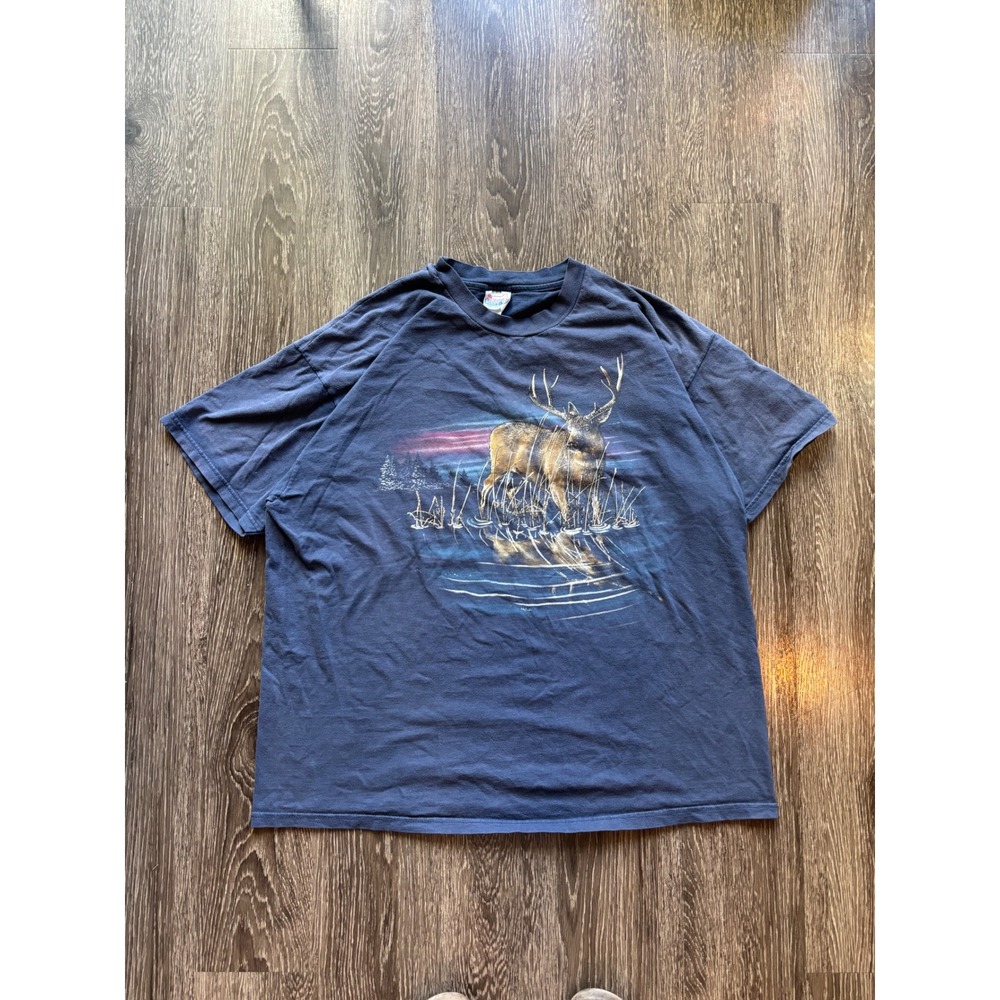 Vintage 00's Elk Nature T Shirt Size XXL